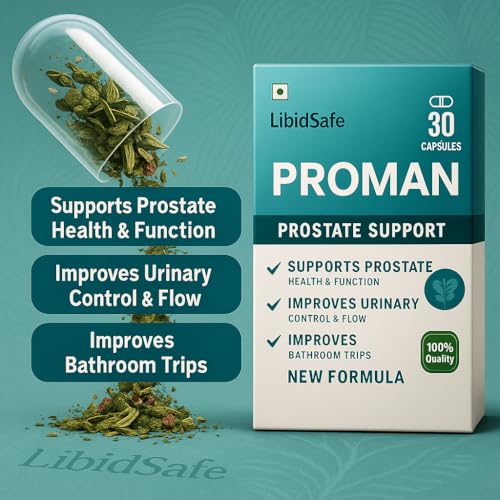 Image of Proman Herbal Capsules for Men Ayurvedic Formula for Daily Wellness and Vitality 30 Vegetarian Capsules