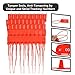 100 Plastic Security Seals Secure Anti-Tamper Fire Extinguisher Tags Numbered Zip Ties Inspection Tags Breakaway Label Tags Pull Tite Safey Tags for Bags, Clothes (Red)