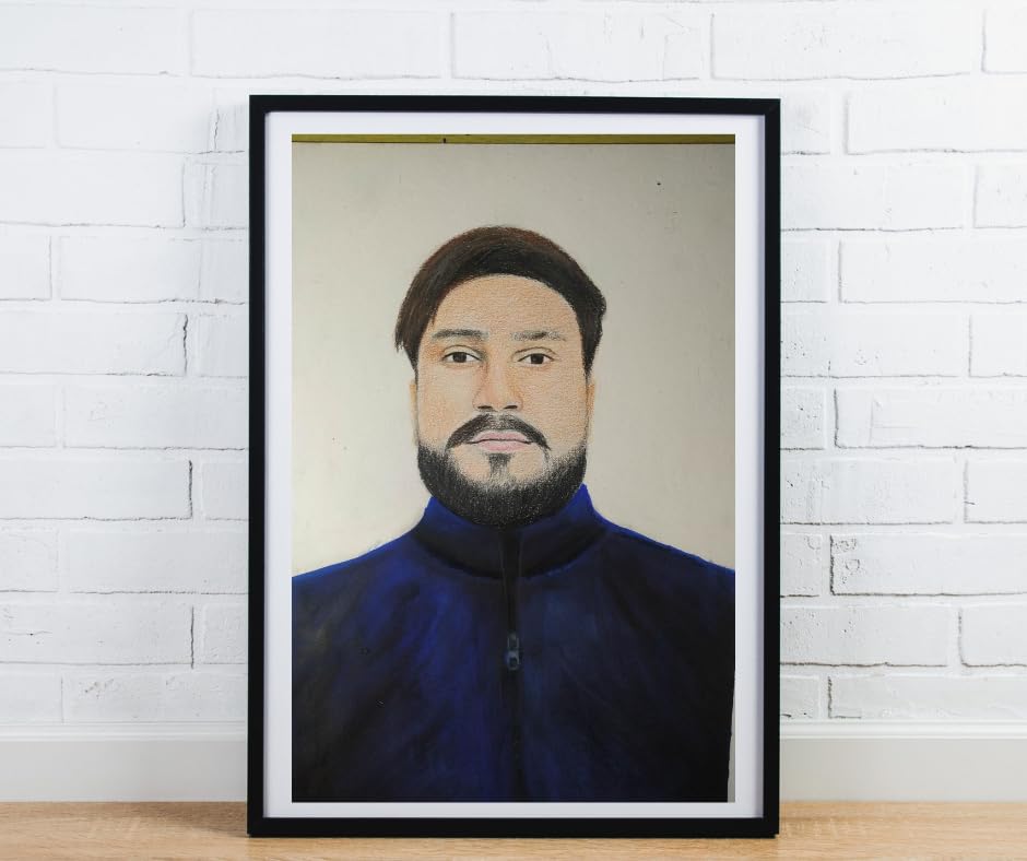Customized Handmade Colour pencil sketch portrait on A4 size Paper | Best gift for birthday, Anniversary, Valentine's day