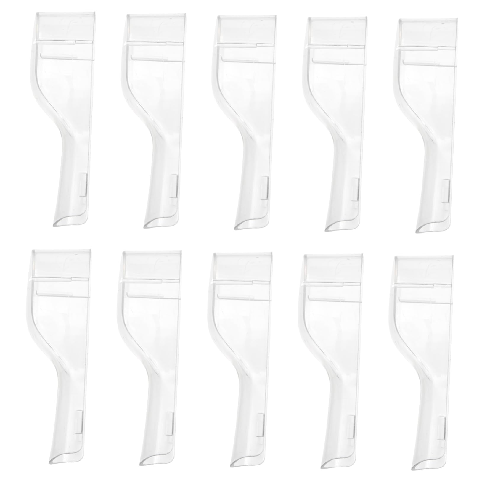 IWOWHERO 10Pcs Portable Toothbrush Covers Durable Dust for Travel Camping Use Easy to Clean Lightweight Toothbrush Caps for Outdoor
