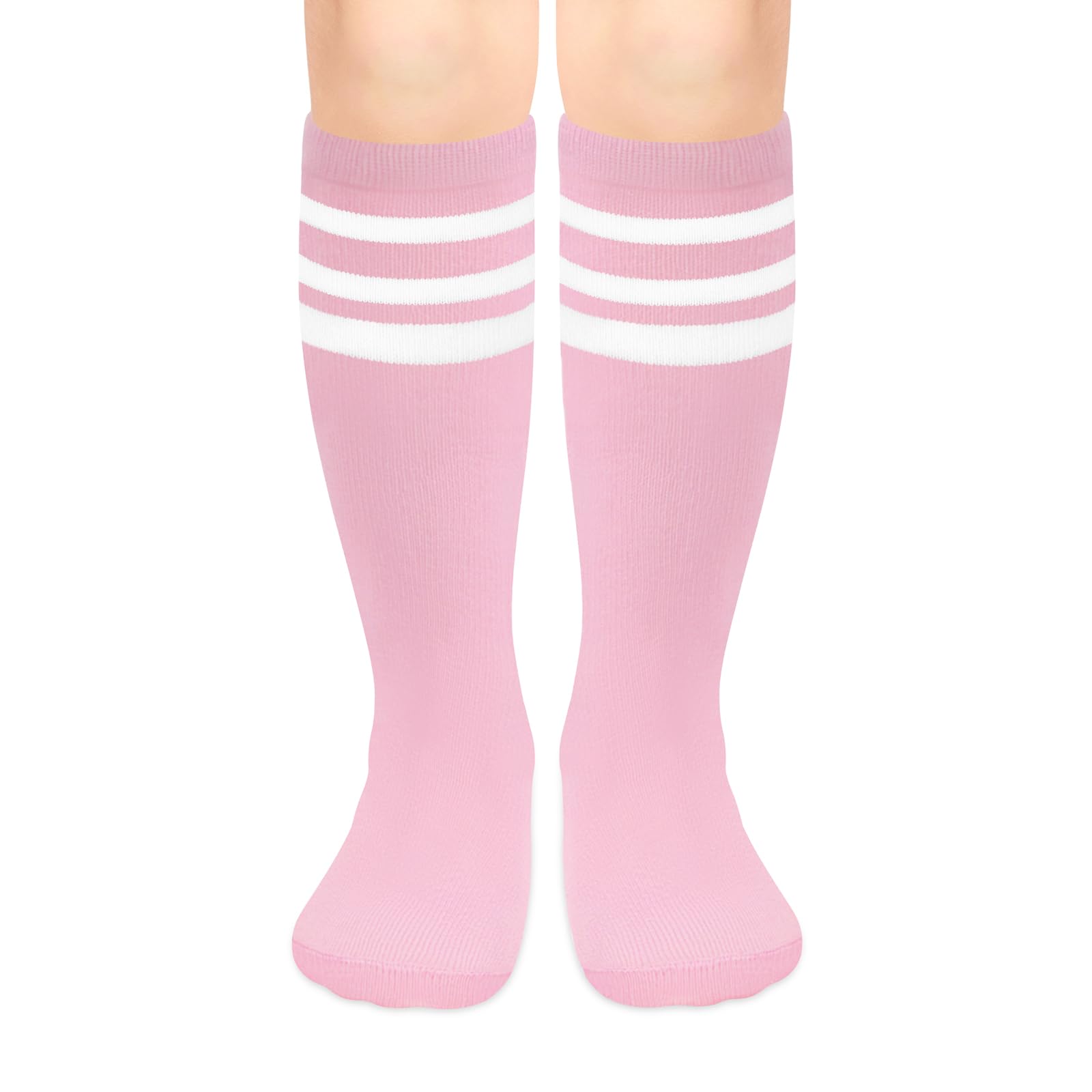 Olreco 1 Pack Toddler Kids Youth Soccer Socks Girls Boys Baseball Socks Youth Knee High Softball Football Accessories Cotton