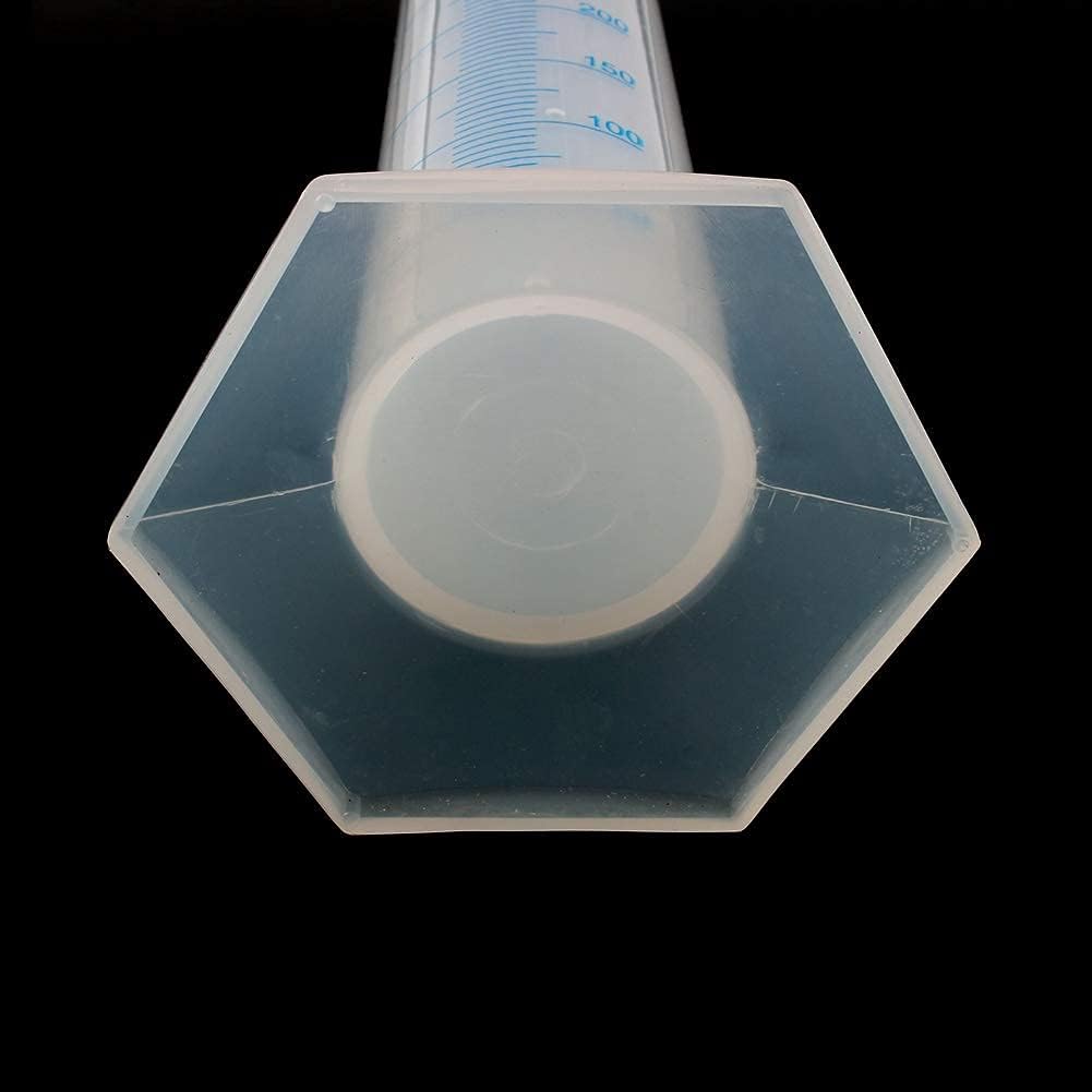 Cylindres de mesure, cylindre gradué en plastique de 500 ml avec bec verseur, tube de liquide d'essai en laboratoire transparent pour les projets scientifiques, fournitures de