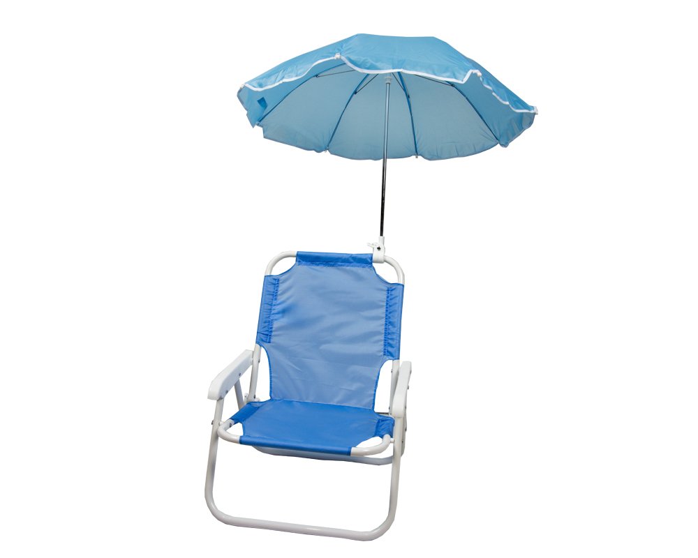 Fair Sedia con Ombrello per Bambini Protezione Raggi Solari Pieghevole Portatile Giardino Spiaggia