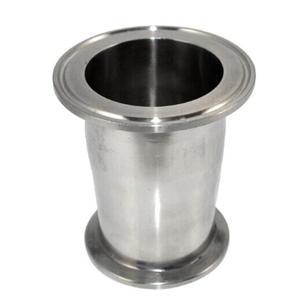 Reductor de tubería sanitaria de tres abrazaderas de 4 a 2 pulgadas 304 de acero inoxidable para aceite
