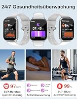 Smartwatch mit Telefonfunktion,Smartwatch für Damen Herren 1.85'' HD Screen – Ansicht 4