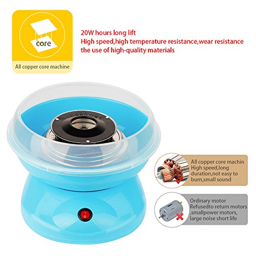 Zuckerwattemaschine Für Zuhause, Zuckerwatte Maschine, Retro Cotton Candy Machine, Verschiedene Partys Einfache Bedienung Und Leicht Reinigen Cotton Candy Machine-Blau – Bild 6
