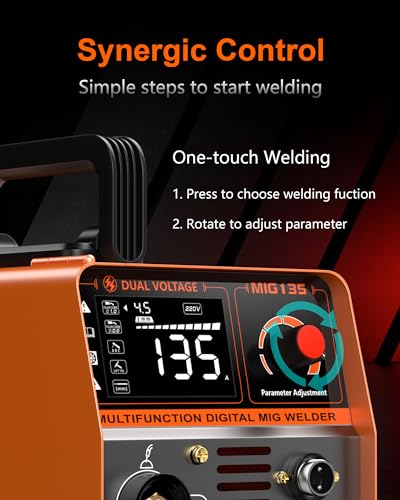 Feifanke MIG-135AMP 135A Flux Core Mig Welder 110V 3-In-1 Mig/Arc/Lift Tig Welding Machine Igbt Dc Inverter Gasless Welder Synergy Welding Machine thumb #4