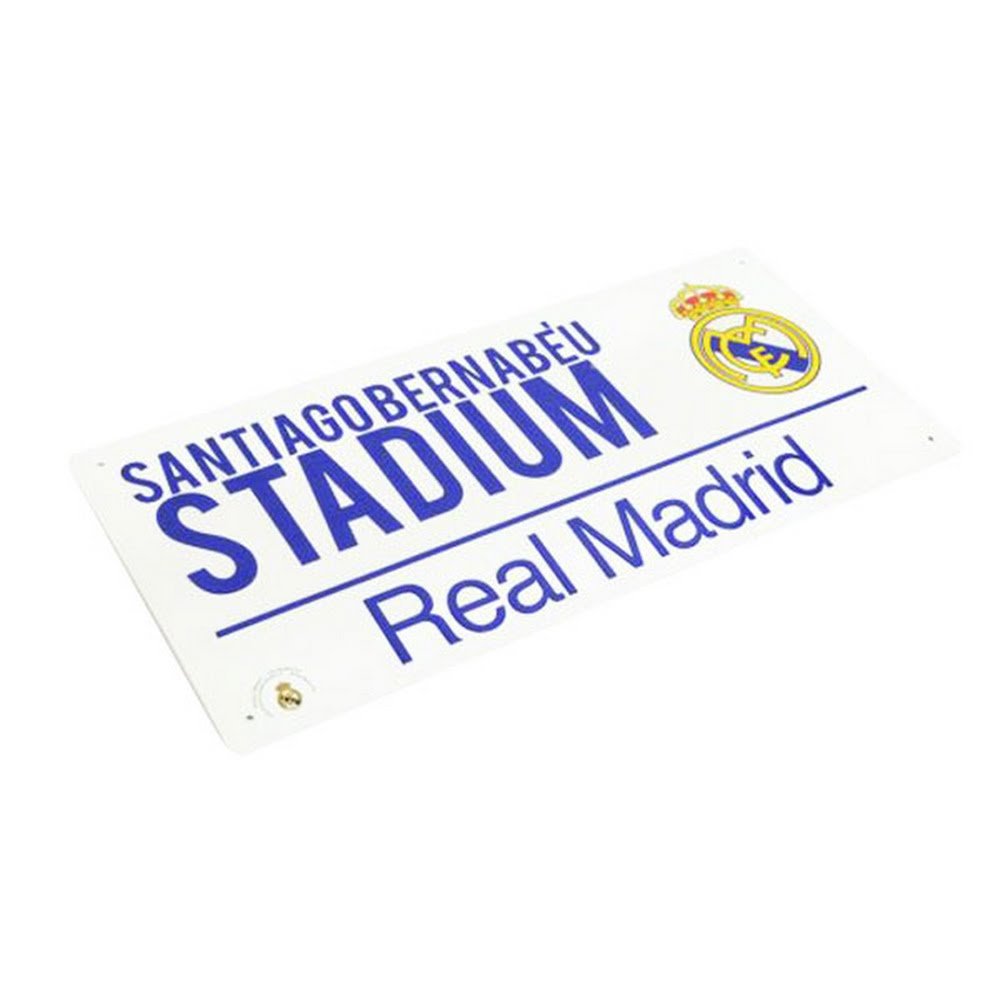 Décoration Murale Real Madrid En Métal - Panneau Design Pour Fan De Football - Personnalisable