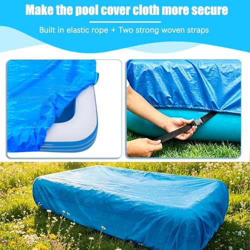 Cobertor Rectangular para Piscina Inflable 130x84 in miniatura 4