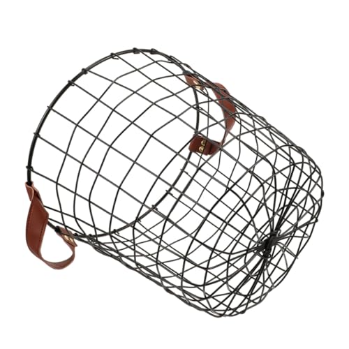 iplusmile Cesta Para Leña De Hierro Forjado Cobertizo De Madera Contenedor De Juguetes Para Perros Cubo De Hierro Pequeño De Mano Chimenea Al Aire Libre Troncos De Planchar