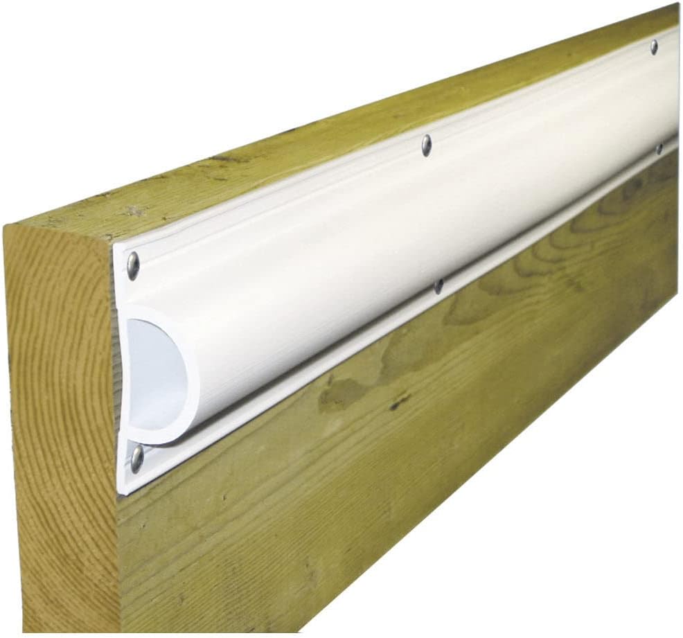 Dock Edge Standard D PVC Profile 16ft Roll - White