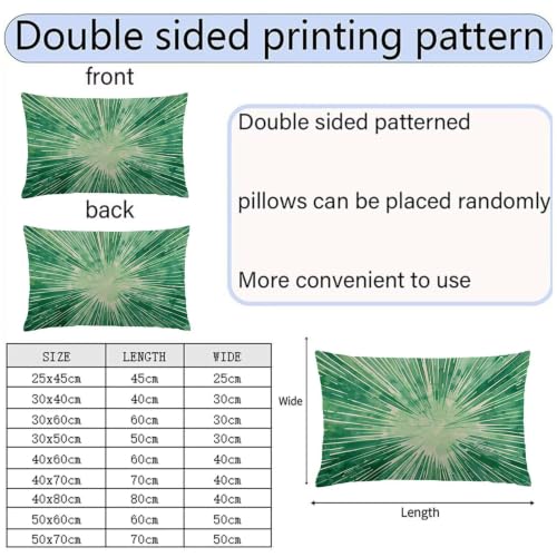 Coussin extérieur imperméable vert avec fermeture éclair invisible - 7