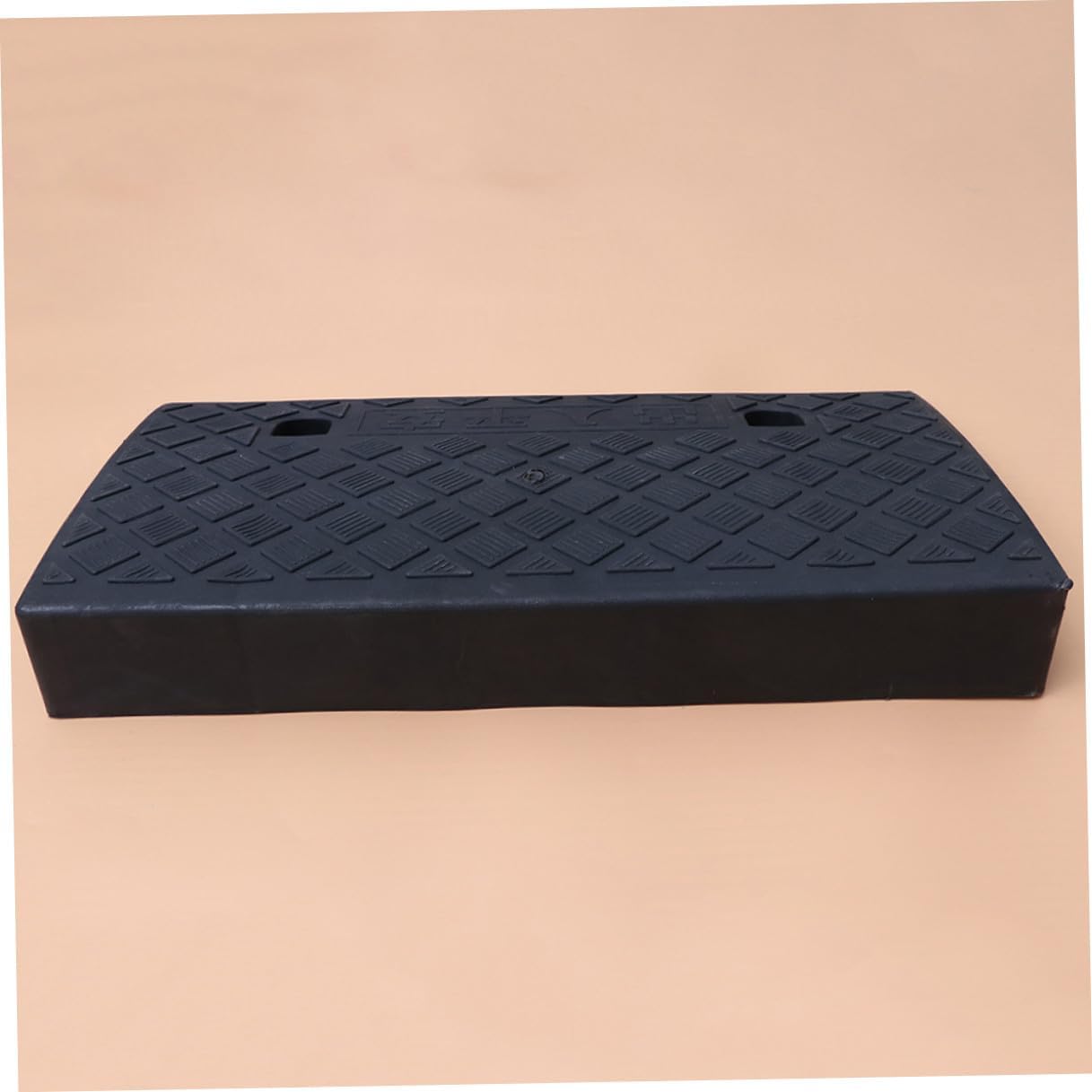 Car Plastic Slope Ramp 50x27x9cm Black Rubber Curb Ramp for Cars Motorcycles Driveway Threshold