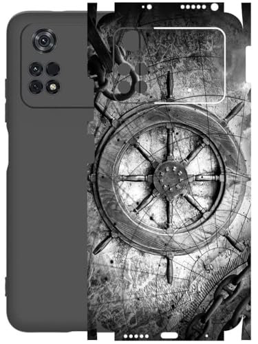 Image of AtOdds - Full Body Back Screen Guard Protector Film - Lamination Wrap Skin Sticker Compatible with Poco M4 PRO (4G) | Scratchproof Matte Finish (Voyage)