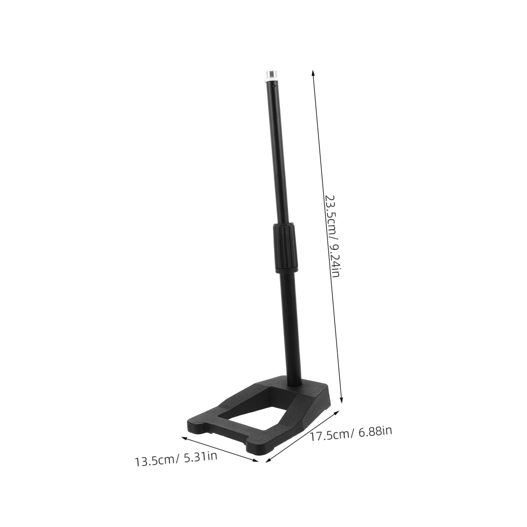 Supporto per Microfono da Tavolo Regolabile Altezza Supporto per Microfono da Scrivania con Base Anti-vibrazioni Metallo Pesante Angolo Flessibile Design Compatto per Home Studio