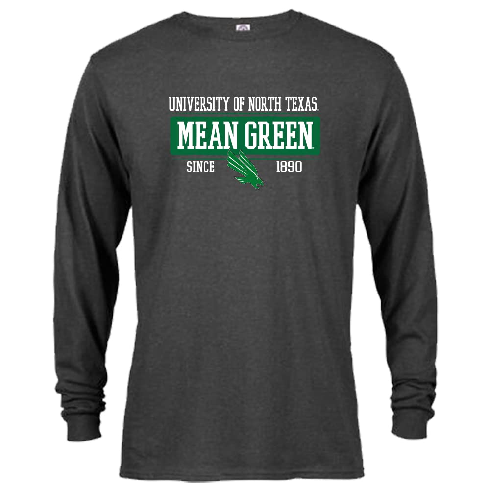 North Texas Mean Green Bar Mascot Established Long Sleeve T-Shirt