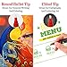Positive Art Liquid Chalk Markers 30 Colors Window Markers, Bright Colors, Painting and Drawing For Kids and Adults, Washable Window and Board Art For Bistros, Bars - Reversible Tip