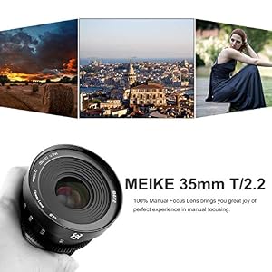 Meike 35mm T2.2 Mini Manual Focus Wide-Angle Cinema Lens for M43 Micro Four Thirds MFT Mount Cameras BMPCC 4K ZCAM E2 — photo 5 of 6