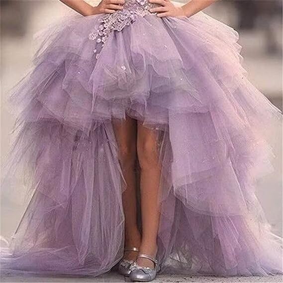 High Low Flower Girl Dresses for Wedding Tulle Princess Pageant Dress Lace Appliques Ball Gown Dress3