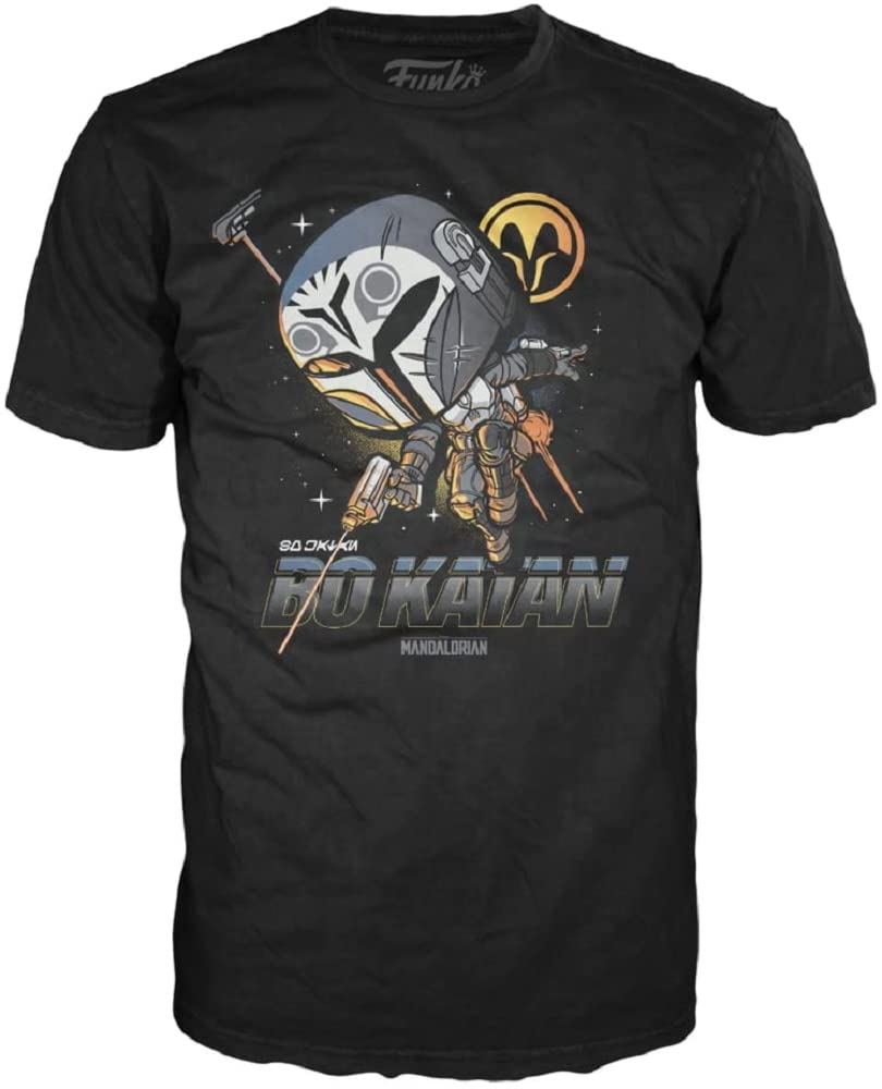 FunkoFunko POP! Tees: the Mandalorian - Bo Katan - (AD) - Extra Large - (XL) - Star Wars: the Mandalorian - T-Shirt - Clothes - Gift Idea - Short Sleeve Top for Adults Unisex Men and Women Fans