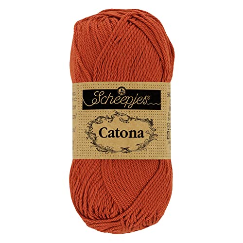 Scheepjes - Scheepjes Catona 388 Rust Yarn - 10x50g
