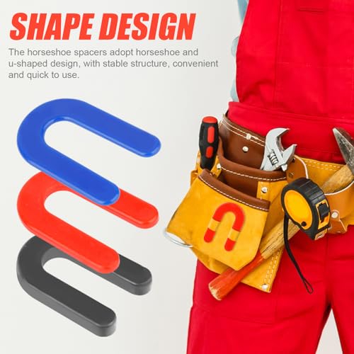 Image of 60pcs Auto Lift Installation Leveling Shim, Plastic Shims for Leveling Window Horseshoe Shims U Shaped Spacers for Surface Mount Automotive Car Repair Accessories