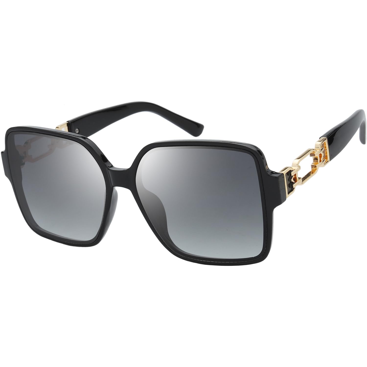 The FreshWomen's Oversized Square Jackie O Cat Eye Hybrid Butterfly Fashion Sunglasses - Exquisite Packaging