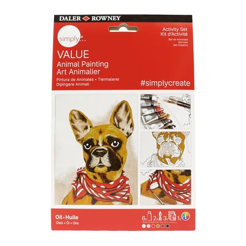 Daler Rowney Simply Value Animal Oil Painting Art Set, Multicolor, 75 ml (Pack of 1)