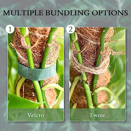 Joylivecy 47 Inch Moss Pole For Plants Monstera - Bendable Plant Stakes For Indoor, Moss Poles For Climbing Plants, Handmade Coco Coir Pole Plant Support For Creeper Plants Grow Upwards #TOP5