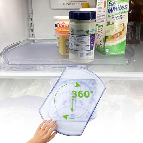 360° Rotation Lazy Susan Turntable for Refrigerator, 16.5