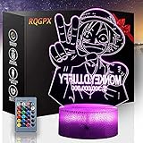 3D lámpara visual 3D ilusión óptica lámpara una pieza mono D. Luffy e 3D ilusión visual lámpara LED para niños juguete Navidad regalos de cumpleaños