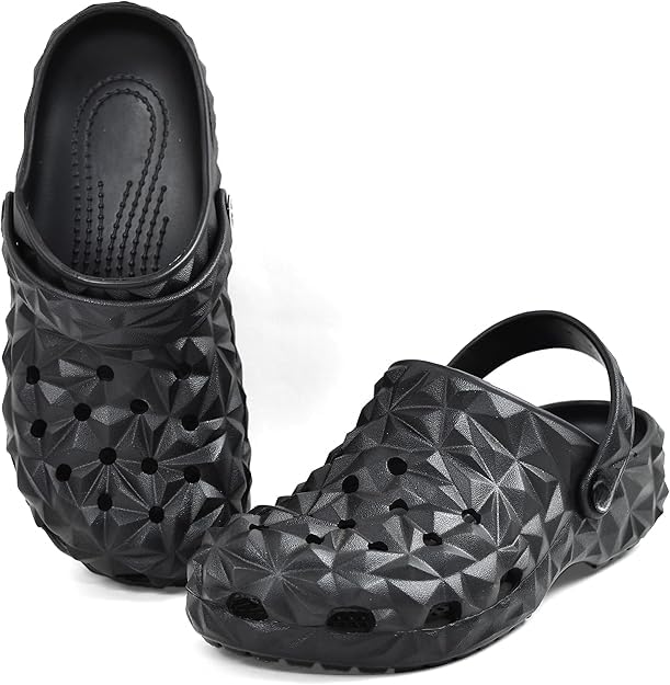 Image of Men's Lightweight Classic Clogs Sandals with Adjustable Back Strap Stylish & Anti-Skid Waterproof & Everyday Use Mules for Men's & Boy's