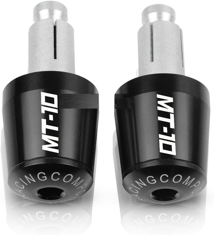 KSHSAA Grips for Yama&ha MT10 MT-10 2016 2017 2018 2019 2020 2021 7/8"" 22MM Handle Bar Ends Motorcycle Handlebar Grips End Cap Anti Vibration(Color:Black)