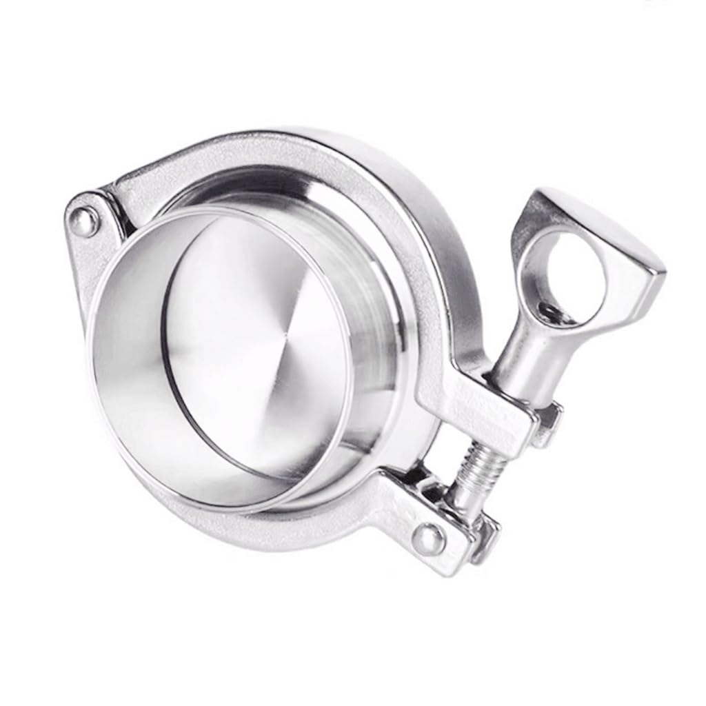 Zestaw złączek do rur sanitarnych ze stali nierdzewnej Premium 304 — tuleja Tri Clamp, zaślepka, uszczelka silikonowa(51mmx64mm)
