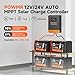 PowMr MPPT Solar Charge Controller 25A 12V/24V Auto, 25Amp Solar Controller MPPT Max.PV Input 60V, Work with Lead-Acid and Lithium Batteries