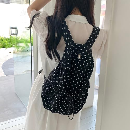Mochila con cordón escolar y juvenil con compartimento ajustable estilo casual 4