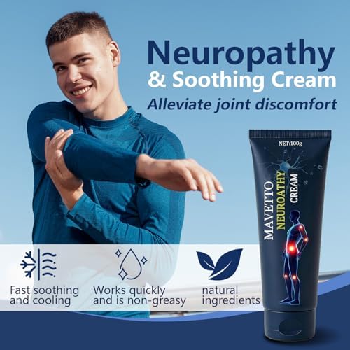 Bare Basics MAVETTO Neuropathy Relief Cream, Neurosoothe Formula Nerve Cream, Contains Capsaicin, Arnica, Menthol, MSM and Glucosamine, Improve Joint Discomfort, Increase Mobility (2pcs) - 1