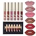 6pcs Matte Velvety Liquid Lipstick Matte Liquid Lipgloss Waterproof Lip Gloss