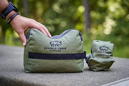 all weather durable front and rear shooting rest bags rifle rest sand bag for bench rest shooting hunting target amp competitive sports shooting-unfilled