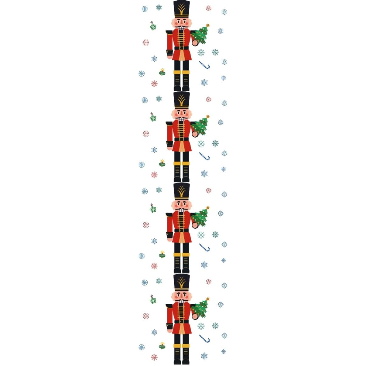 Alipis 4stücke Weihnachtliche Fensterbilder Nutcracker Und Schneeflocken Selbstklebende Und Fensterdekoration Für Festliche Anlässe Für Küche Und Kinderzimmer