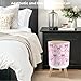 FUIENCFKE Bathroom Trash Can with Lid Pink Seamless Bow Leopard All Print Garbage Bin Waste Basket for Kitchen Office Bedroom Decoration Diaper Pail 1.8 Gallon