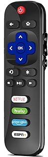 (Pack of 2) Universal Remote Control for All Roku TV, Replacement for TCL Roku/for Hisense Roku/for Sharp Roku TV, TV Remote with Netflix, Hulu, ESPN+, Prime Video Buttons.Not for Roku Stick and Box