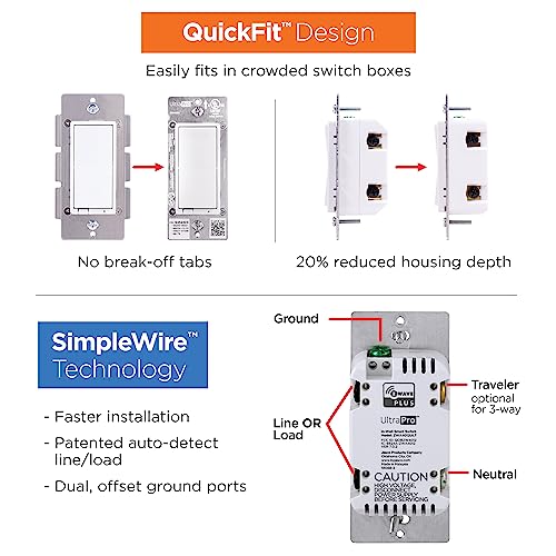 Ultrapro 59347 700 Series Z-Wave In-Wall Smart Light Switch thumb #2