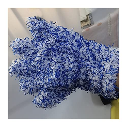Dubbelzijdige auto reinigingshandschoenen Zachte koraal fleece auto handschoenen waterdichte reinigingsdoek voor auto… - Image 5