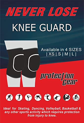 Image of NEVER LOSE Dancing /Skating /Cycling /Guard Protector Knee & Elbow Pads in Moulded Shape (Red)