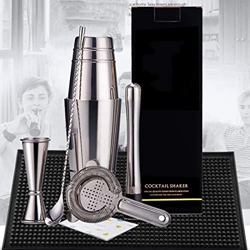 Kit profesional de bartender con coctelera de acero inoxidable miniatura 2