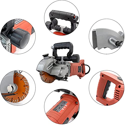 VICSEC Electric Wall Grooving Cutting Machine Chaser 110V for Slotting Brick Granite Marble Concrete Grooves with 5Pcs 5Inch 133mm Diameter Saw Blades Dustproof and Line Infrared Sighting 8 VICSEC Electric Wall Grooving Cutting Machine Chaser 110V for Slotting Brick Granite Marble Concrete Grooves with 5Pcs 5Inch 133mm Diameter Saw Blades Dustproof and Line Infrared Sighting - Image 8