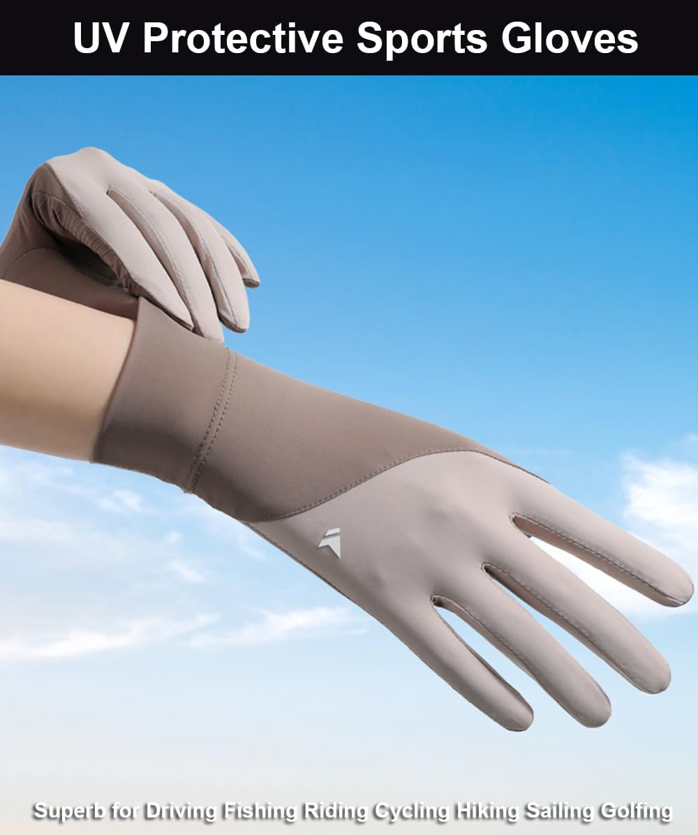 Thin Fullfinger UV Protection Gloves Driving Gloves Women, Touchscreen UPF Glove Sun Protection Glove for Women - Image 7