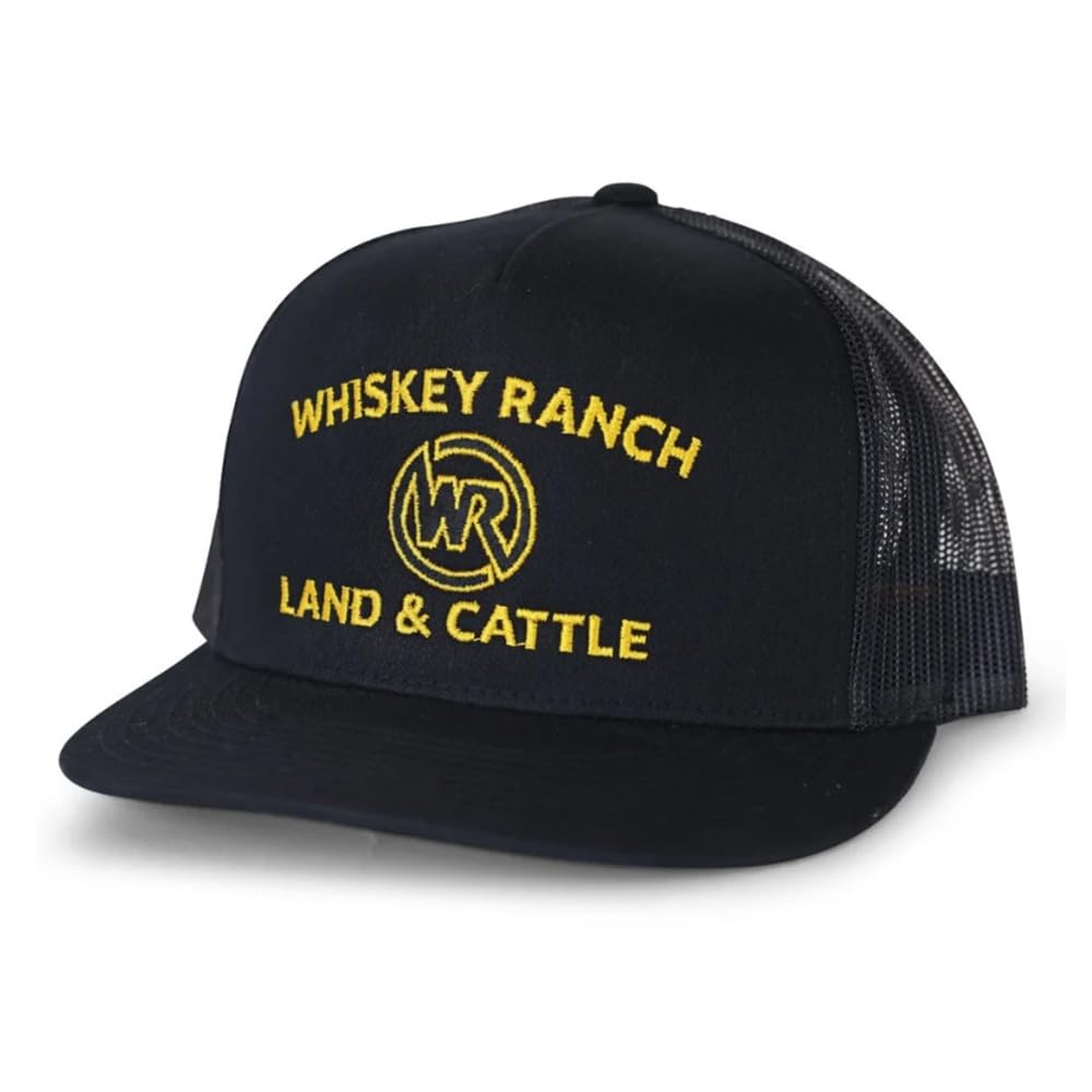 WHISKEY BENT HAT CO. Whiskey Ranch Land & Cattle, sombreros de camionero de malla Snapback