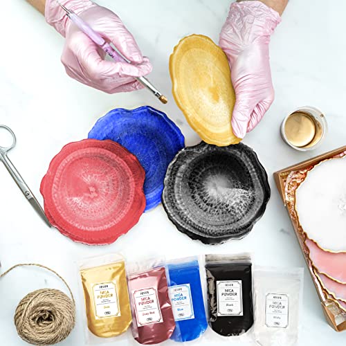 Blue Mica Powder For Epoxy Resin - Jelife 100 Grams Cosmetic Grade Mica Pigment Powder Natural Shimmer Resin Color Dye For Candle, Soap Making, Makeup, Art Crafts, Acrylic Nail, Painting #TOP5